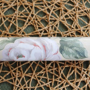 One  Rolls NOS Floral Wallpaper Border Rolls Crafts Junk Journals Scrapbooking Paper Crafts