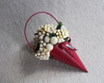 Vintage Cone Ornaments Frosted Berry & Pip Vintage Ornament