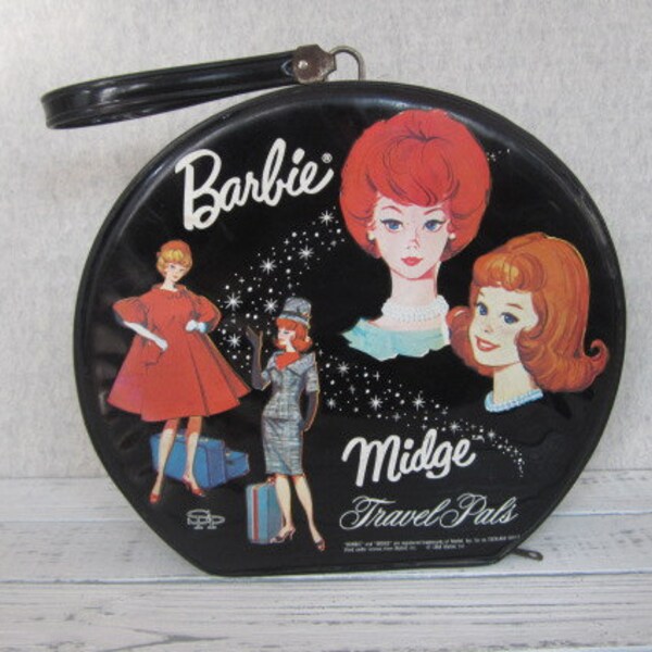 Vintage Barbie And Midge Travel Pals Doll Case Mattel 1964