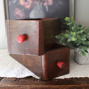 One Vintage Sewing Machine Drawer Wooden Box Drawer Storage Rustic Decor