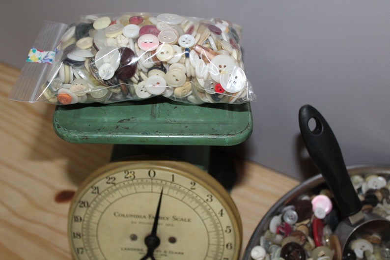 Mixed Assorted Vintage Buttons 8 oz. Grab Bag Vintage Buttons image 10