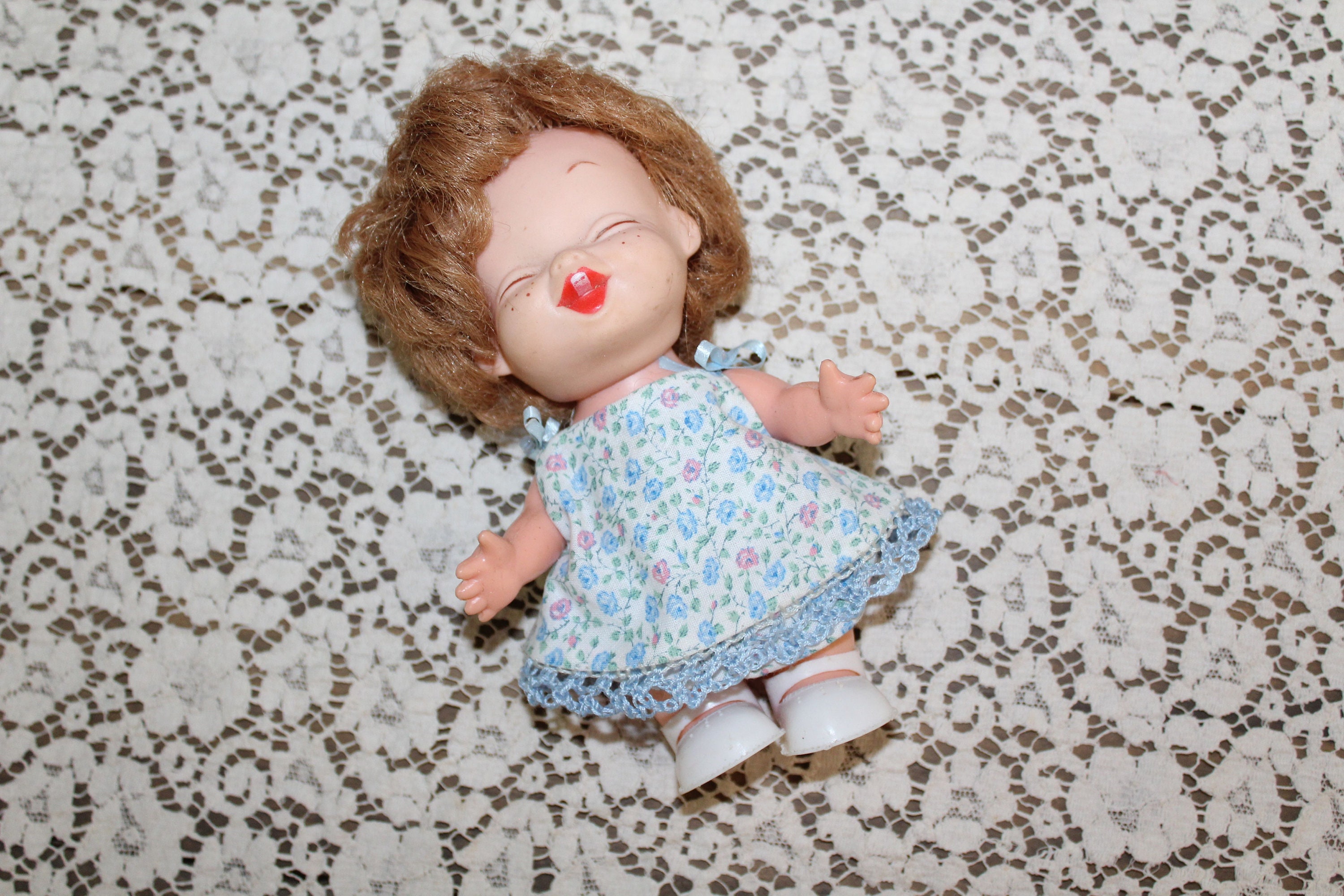Vintage Laughing Doll Smiling Happy Doll Sweet Laughing Doll Etsy