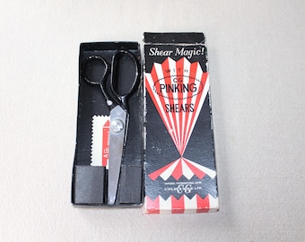 Vintage Shear Magic Pinking Shears with Box