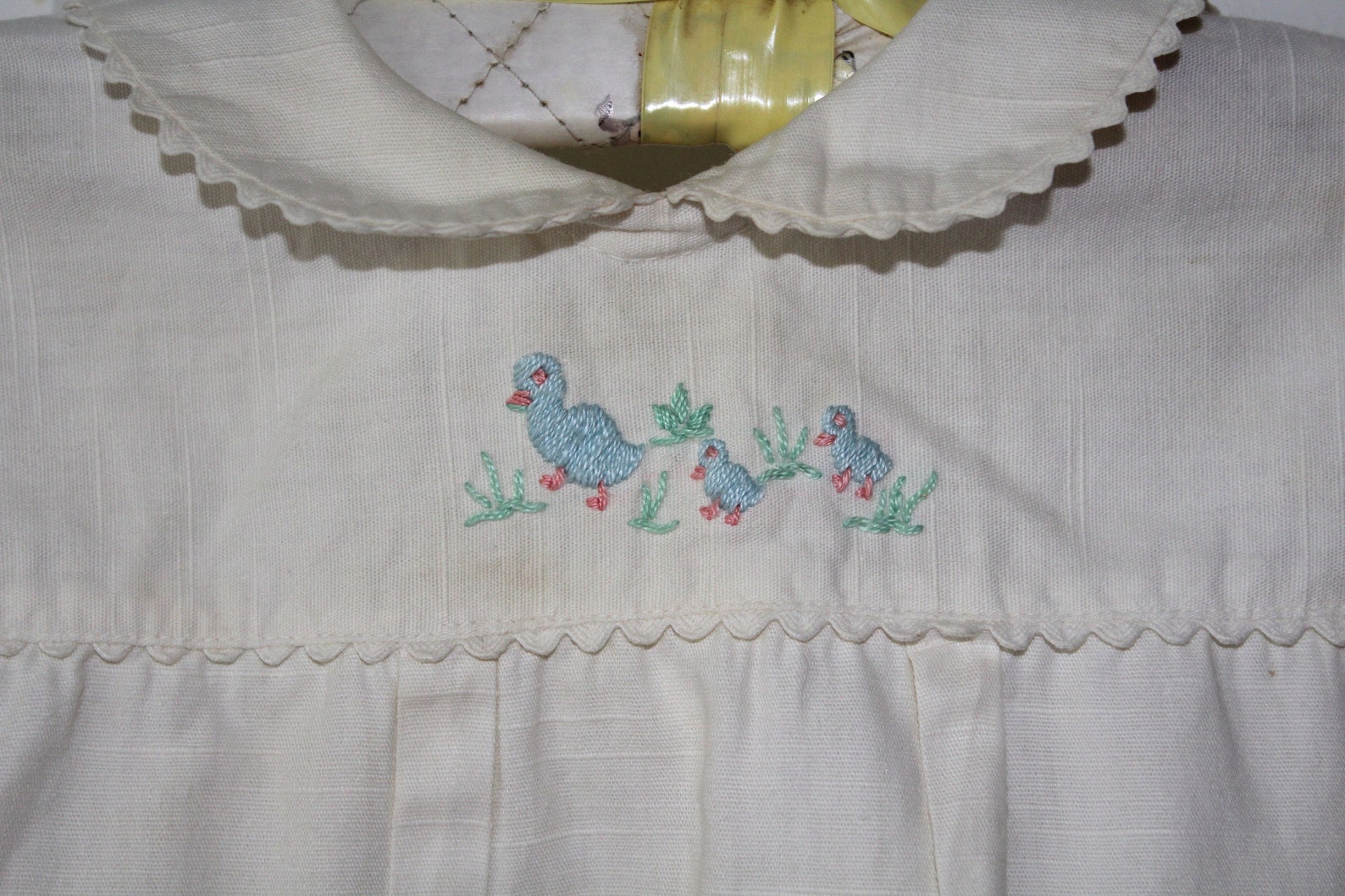 Vintage Linen Baby Girl Onesie Darling Baby Romper White With Etsy