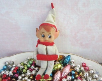 Vintage Knee Hugger Elf Vintage Elf Vintage Christmas Decoration