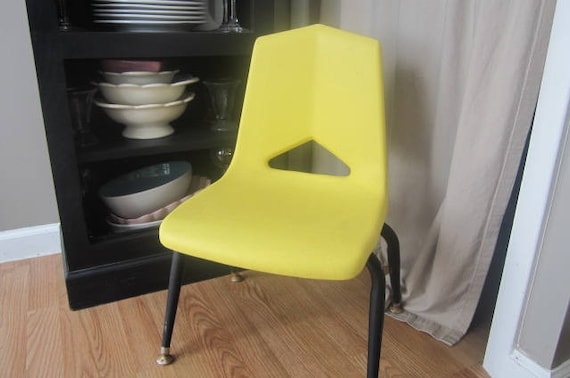 yellow children's chair