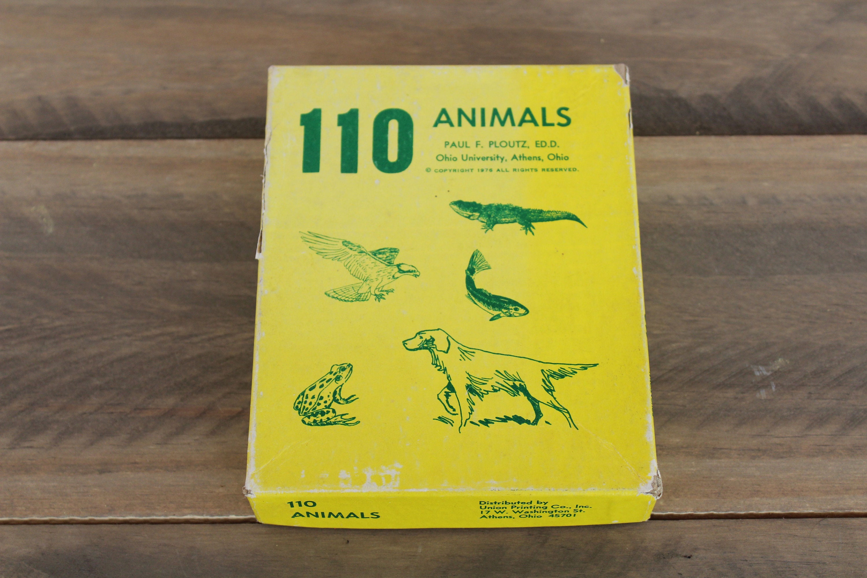 110 Animales Vintage Animal Card Juego Educativo Animal Juego Etsy