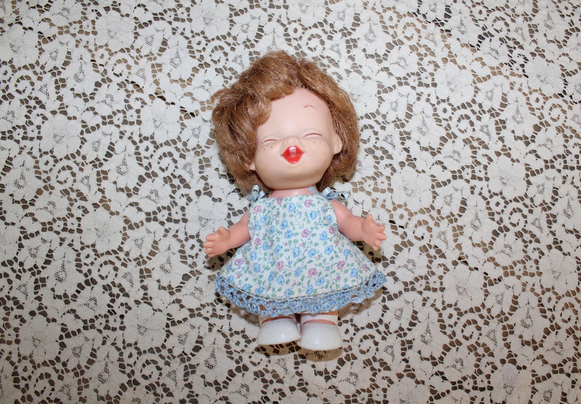 Vintage Laughing Doll Smiling Happy Doll Sweet Laughing Doll Etsy