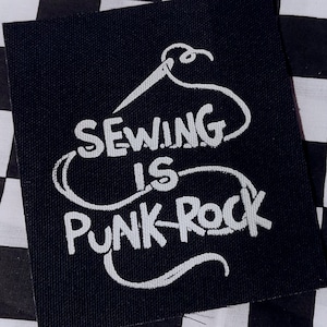 Sewing Is Punk DIY PUNK PATCH