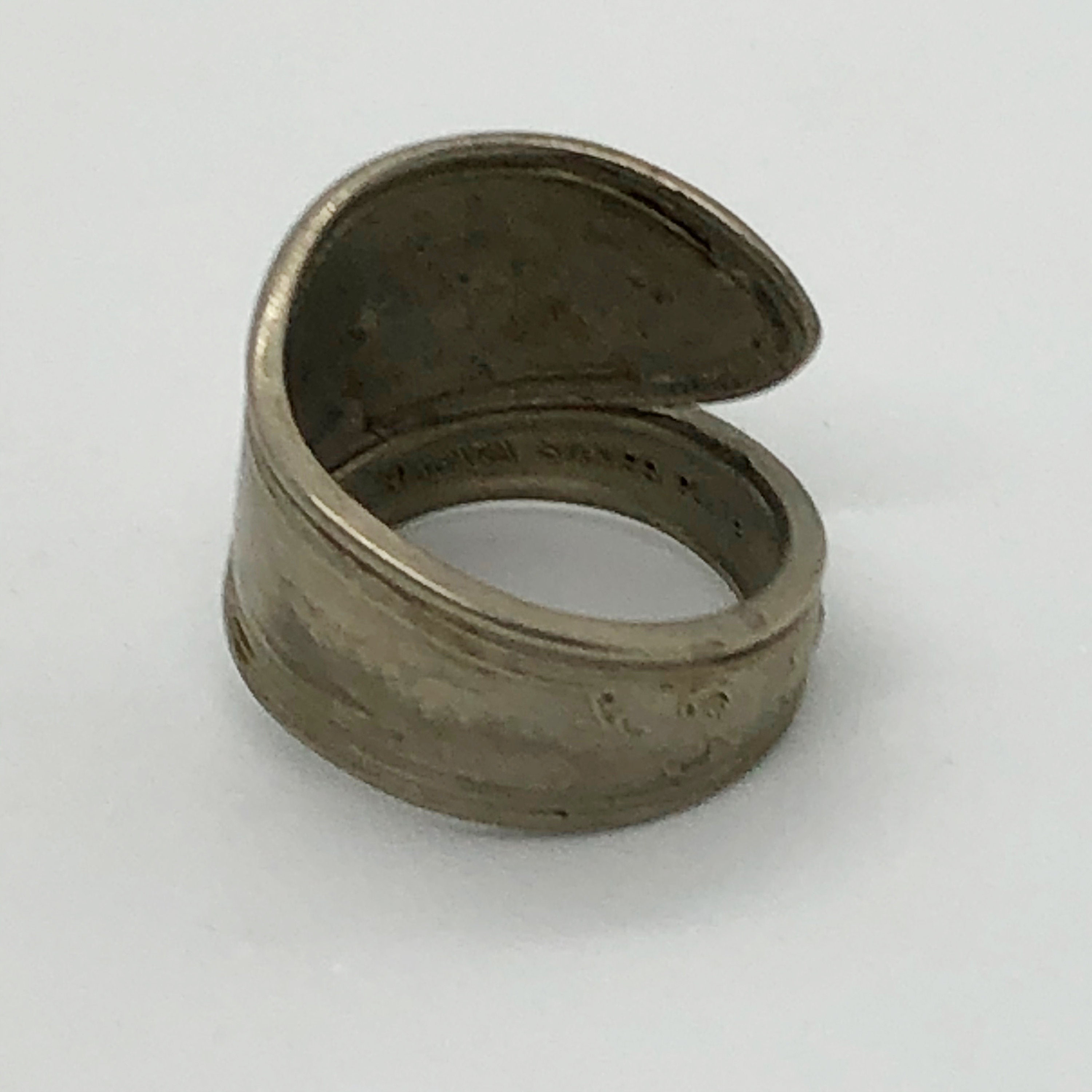 Silver Plated Spoon/utensil Ring Size 10 Vintage Utensil Etsy UK