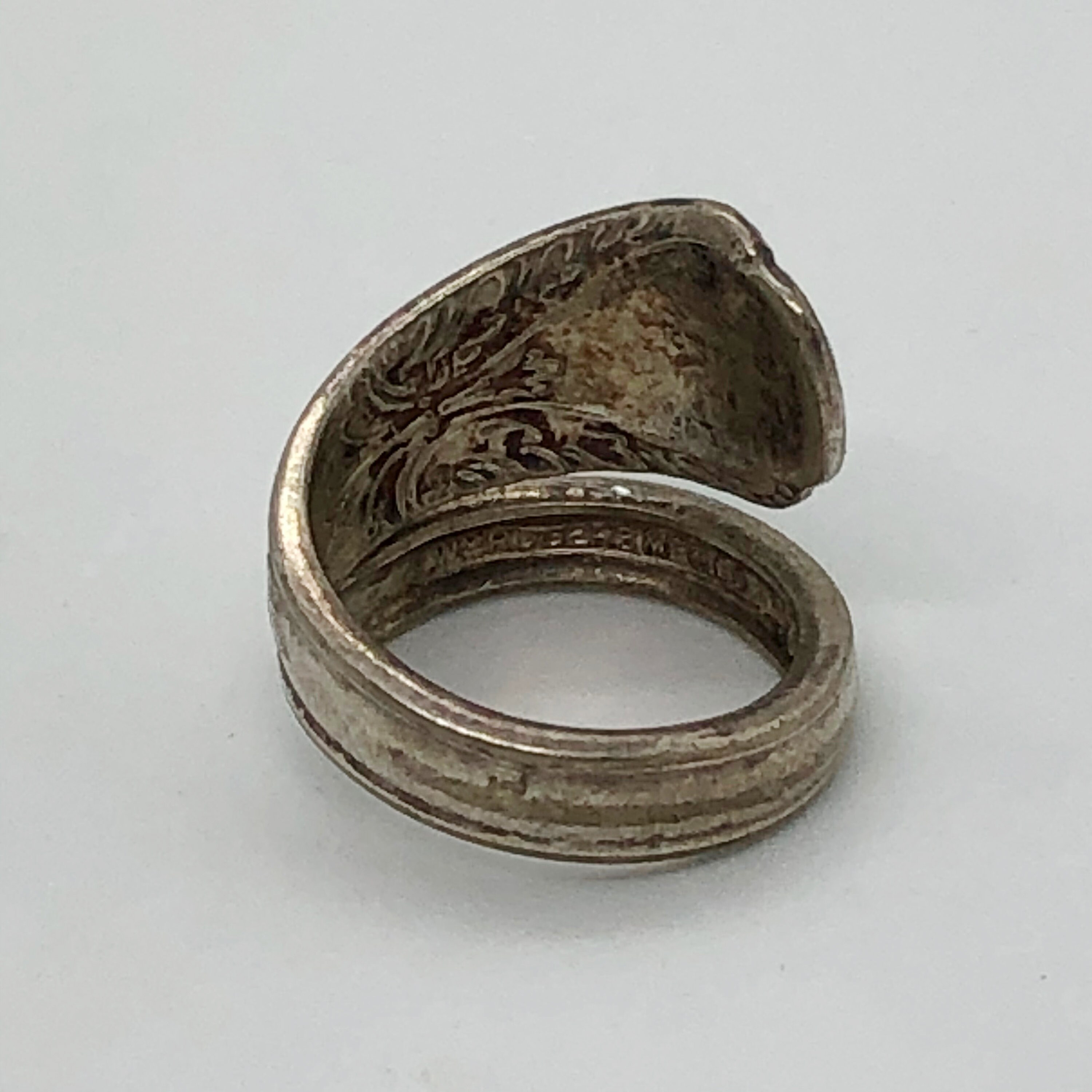Silver Plated Spoon/utensil Ring Size 9.5 Vintage Utensil Etsy UK