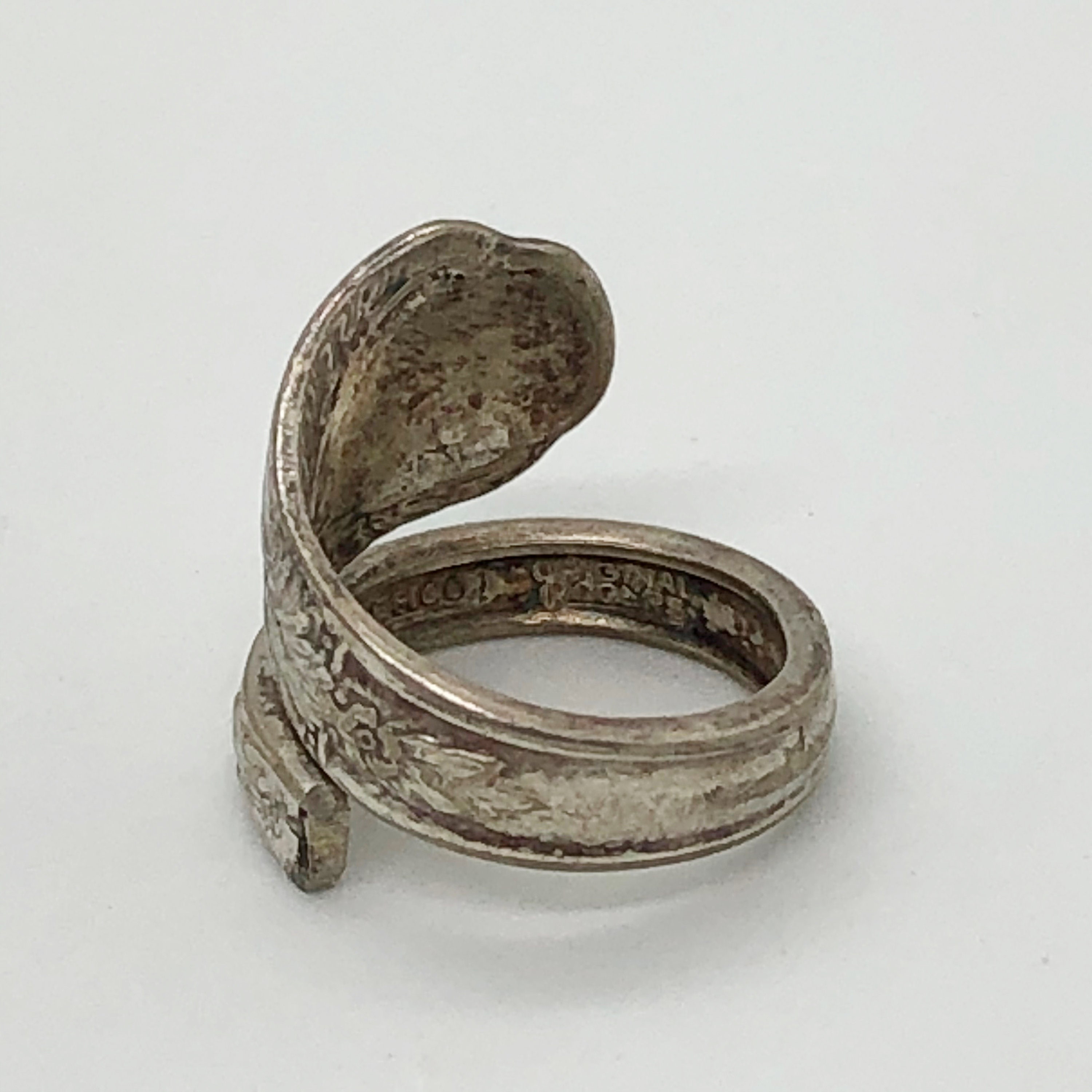Silver Plated Spoon/utensil Ring Size 9.5 Vintage Utensil Etsy UK
