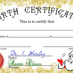 Baby Elf - Paperwork - Could be put on a shelf... Digital Download