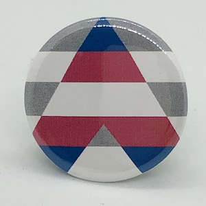 Transgender Ally Flag - 1 1/4 Zoll Pin oder Magnet oder Schlüsselanhänger oder Reißverschluss pull