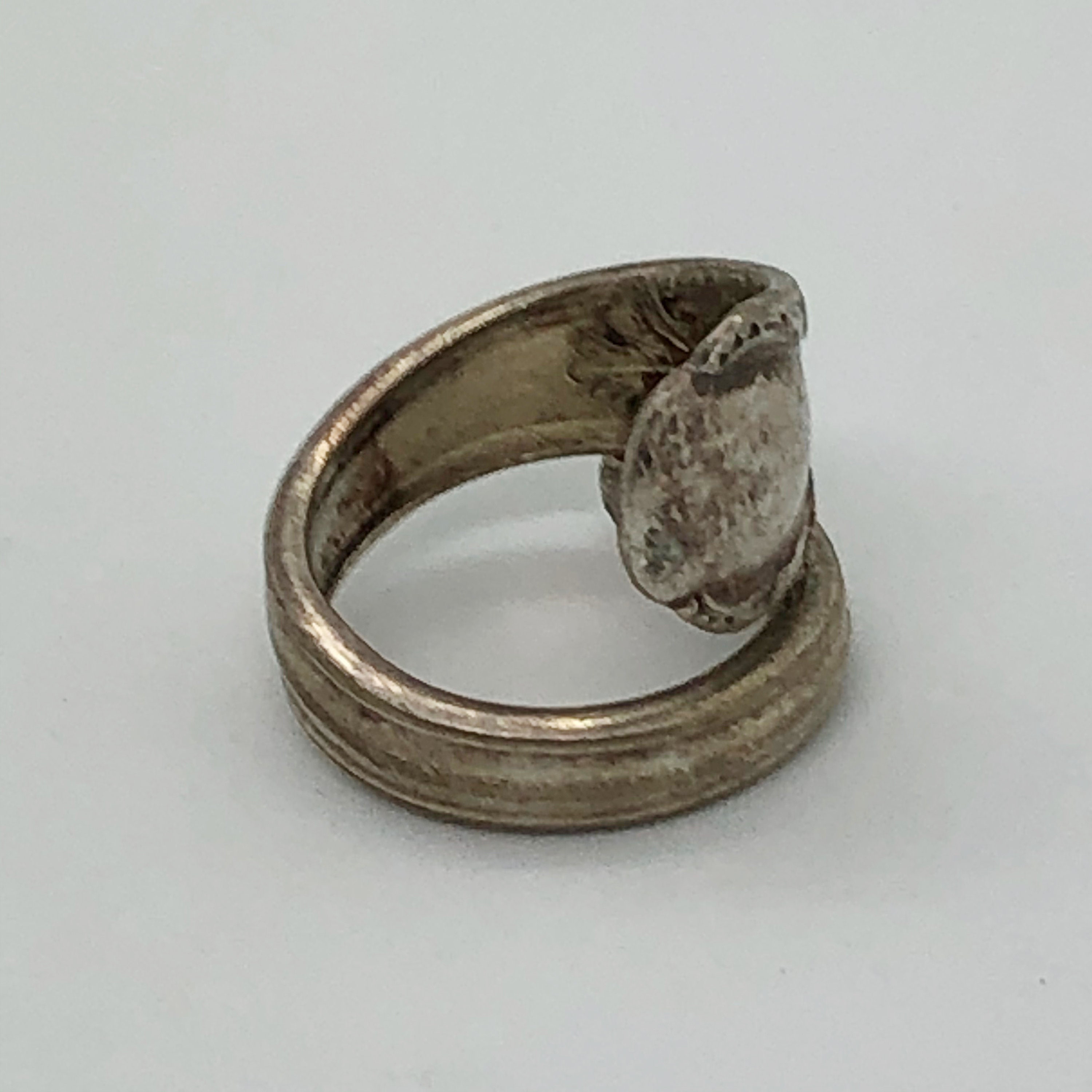 Silver Plated Spoon/utensil Ring Size 9.5 Vintage Utensil Etsy UK