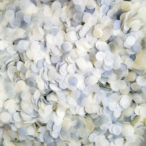 Biodegradable Confetti - Grey & Ivory Wedding Confetti Mix perfect Classic Weddings - Bulk Confetti