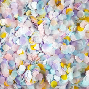 Spring Pastel Confetti Circles - Biodegradable Confetti, Perfect for Easter Table, Weddings, Party Confetti, Table Decor,