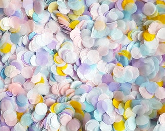 Spring Pastel Confetti Circles - Biodegradable Confetti, Perfect for Easter Table, Weddings, Party Confetti, Table Decor,