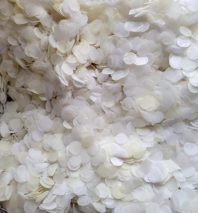 Biodegradable Wedding Confetti White & Cream Confetti Etsy