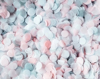 Biodegradable Confetti in Pink, Grey & White Paper Confetti, Perfect for Classic Weddings, Bulk Confetti Mix