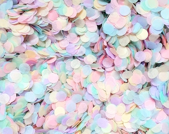 Biodegradable Confetti - Pastel Rainbow Wedding Confetti Mix, Baby Shower, Pastel Wedding Decor