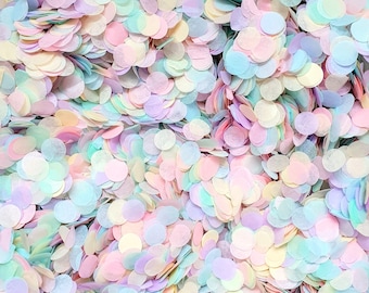 Biodegradable Confetti - Pastel Rainbow Wedding Confetti Mix, Baby Shower, Pastel Wedding Decor