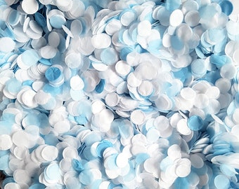 Biodegradable Wedding Confetti -Dusty Blue Paper Confetti Circles