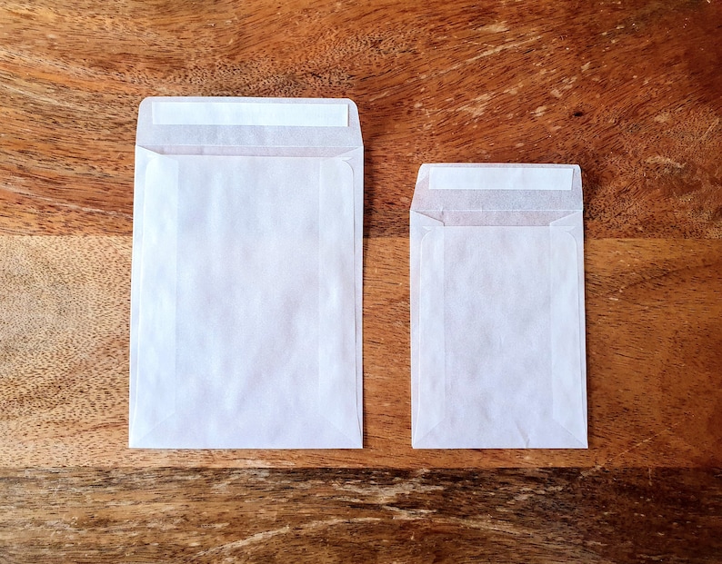 Set of 25 100 Glassine Confetti Envelopes off White Peel & Etsy UK