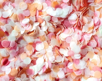 Biodegradable Wedding Confetti – Summer Sunset Tissue Paper Circles