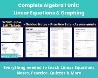 The Graph of Your Name Graphing Linear Equations Slope-intercept Form ...