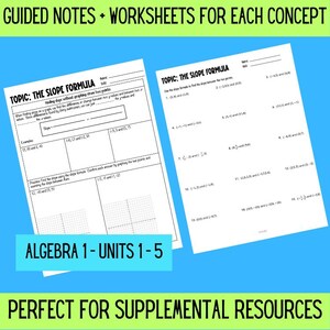 Five Complete Algebra Units, Introduction to Algebra, Equations ...