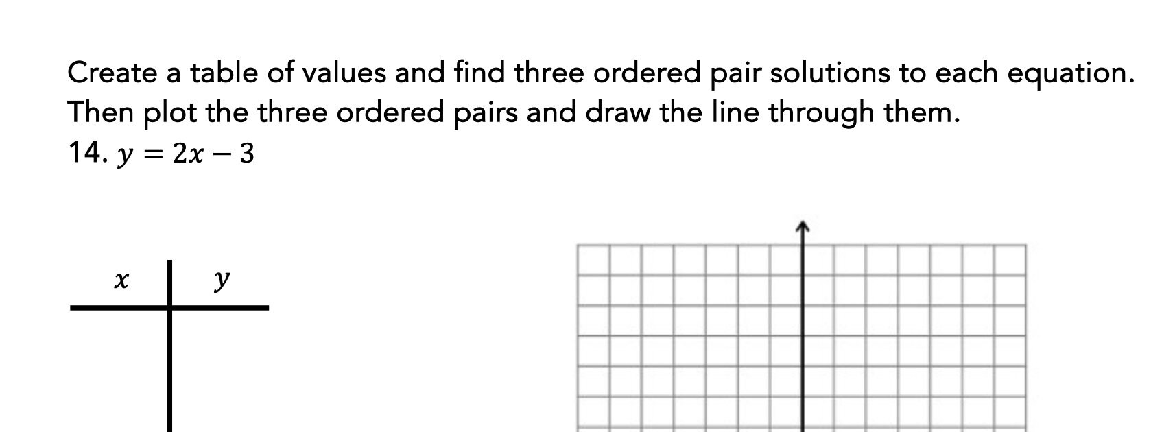 Homeschool Middle School Math, Algebra Math Practice Worksheet, Graphing Linear Equations