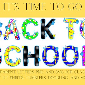 Back to School Fill your own Doodle Letters,  Drag and Drop Alphaset Alphabet PNG Editable, Canva Frame Design Alpha, Font Letters PNG