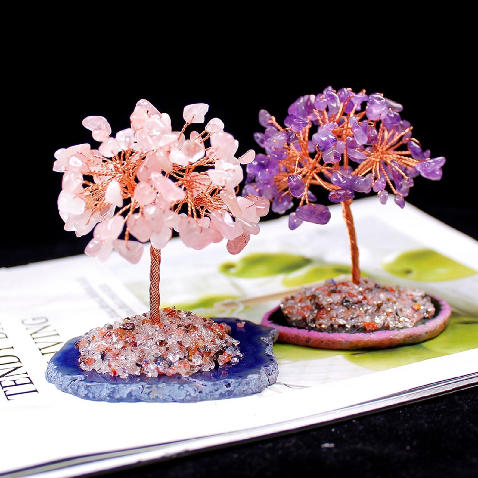 crystal tree rose quartz crystal tree rose quartz