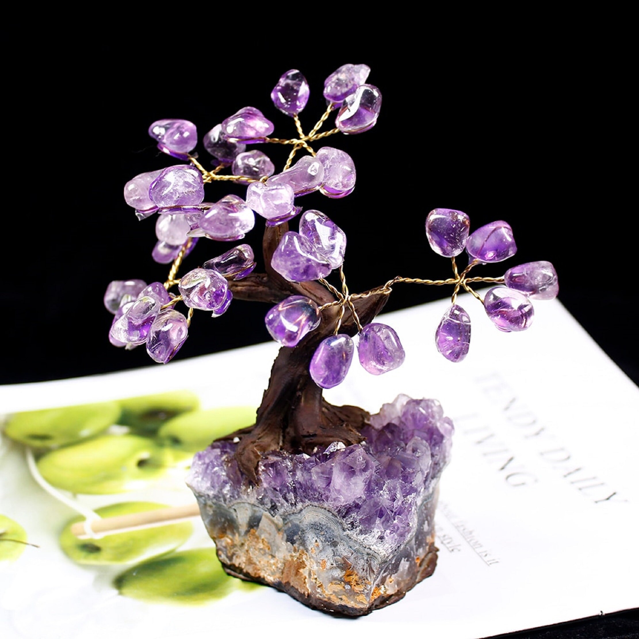 Crystal Tree Amethyst Block Quartz Brazilian Amethyst Gravel Etsy
