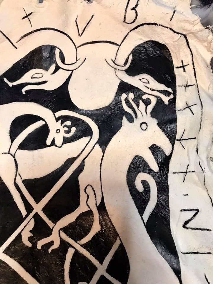 Vegvisir Rabbit Pelt Altar Cloth