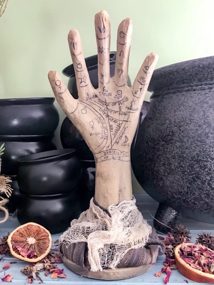 Palmistry Palm Reading Hand,Romantic Fortune Teller Decor
