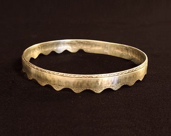 Golden bracelet, Artisan bracelet, Ornamented ethnic bracelet,Jerusalem jewelry ,present for her .Ethnic jewelry,oriental jewelry
