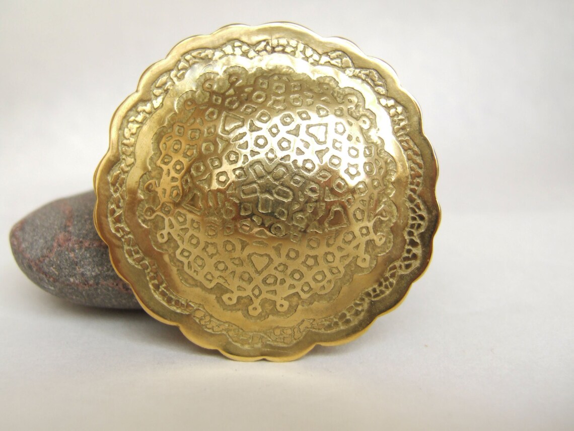 Big Ethnic Jewelryart Jewelrygold Broochmodern Ethnic Etsy Israel