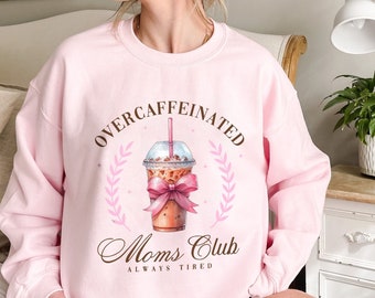 Camisa AlwaysTired del club de mamás coqueta con exceso de cafeína del día de la madre | Regalo del día de la madre para mamá | Camisa de mamá ? Camisa de vida de mamá