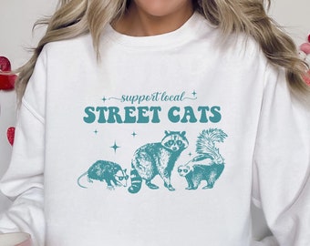 Racoon apoya tu camiseta local de gatos callejeros de <br> No encuentra el producto que te gusta? Camisa divertida de mapache | Camisa Meme mapache | Camisa amante de los animales | Camisa de panda de basura