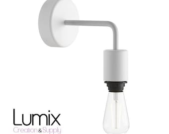 Applique murale étanche en silicone IP65 - lampe fixe à bagues - Blanc