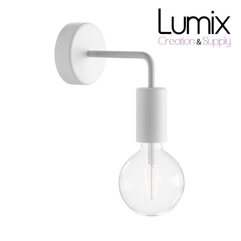 Applique Murale Étanche Ip65 - Lampe Fixe Blanche