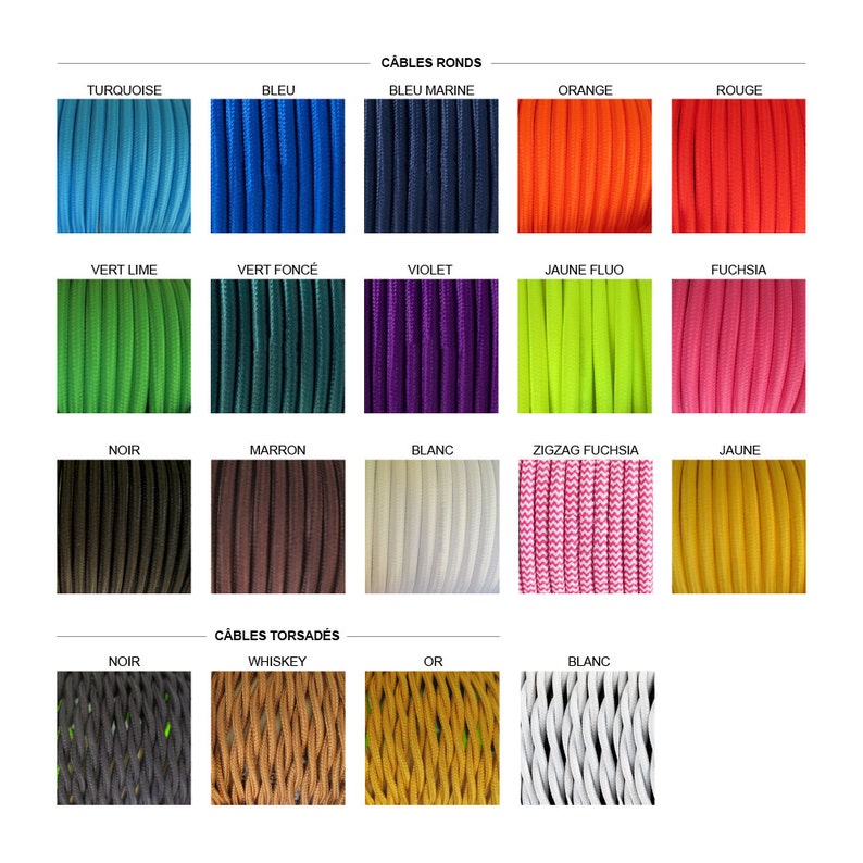Textile cable with switch Bring light to where you need it Adjustable spotlight to plug into power outlet