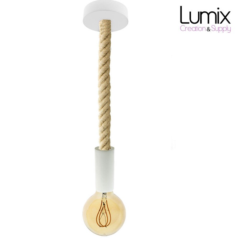 Custom-made mount Large rope 30 mm jute diameter suspension
