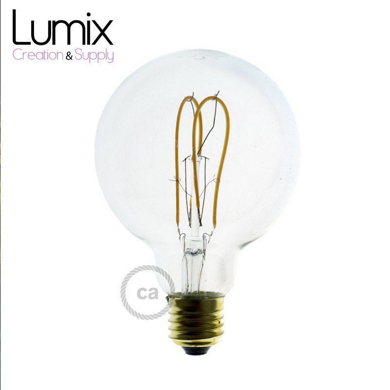 Ampoule Gros Globe à Filament Led Transparent - 5 W/220 Volts G95