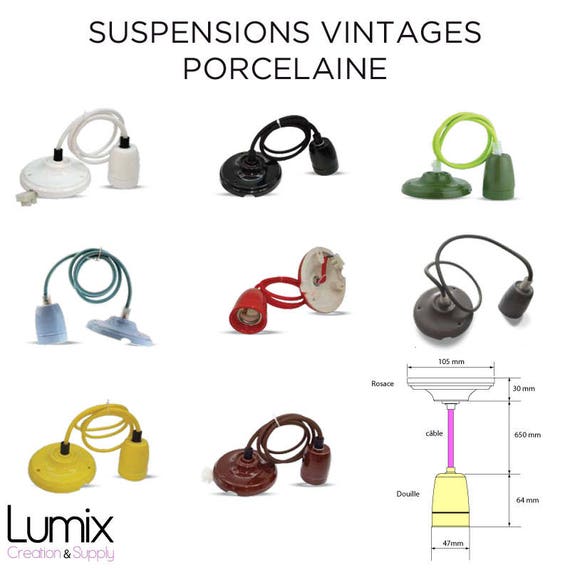 Douille porcelaine suspendre