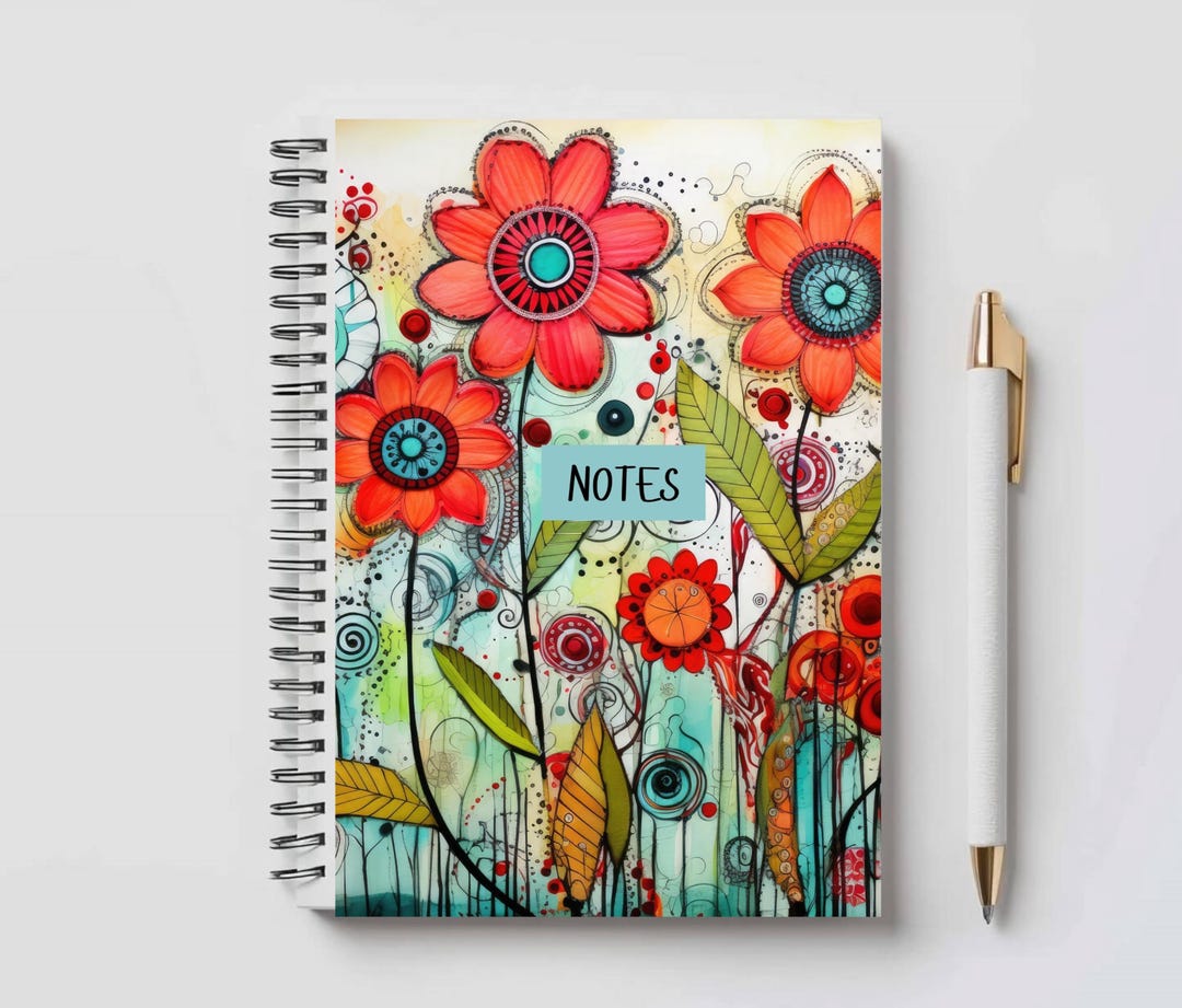 Paper Line A5 Spring Notepad A5 Notebook Lined Paper Spiral Notepad for Student Home Office Writing ...