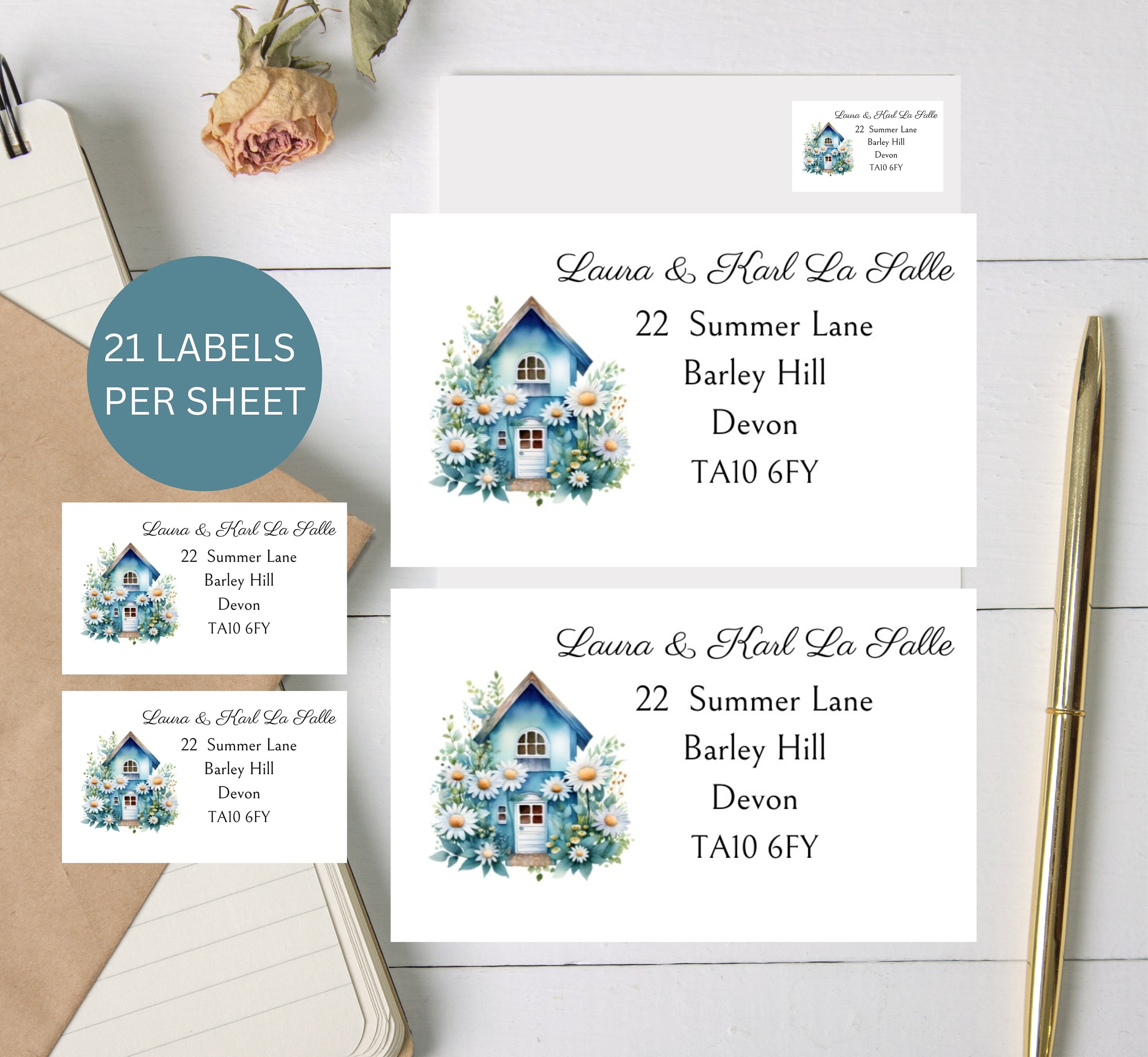 Location Change Label We've Moved Labels Return Address Sticker, Personalised Change of ...