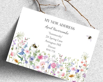 Change of address cards and envelopes,we're moving house,moving announcement card,personalised new address card,my new home,i'm moving house